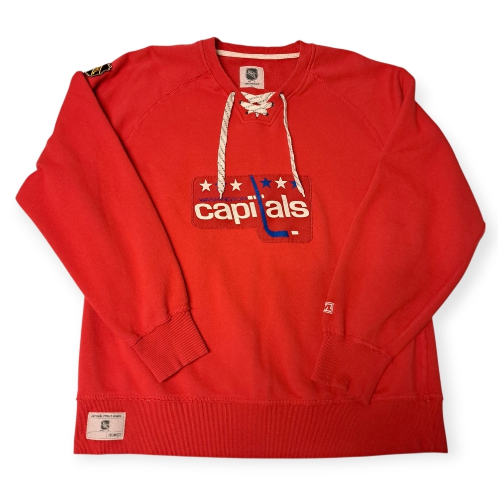 NHL Washington Capitols Laced Sweatshirt 2X